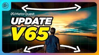 META melhora experiência VR com UPDATE V65 e novidades sobre o META QUEST PLUS! #meta #metaquest3