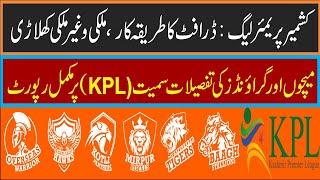 Kashmir Premier League (KPL), KPL Teams, KPL Draft, KPL Matches Schedule