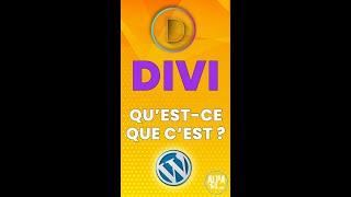 #Shorts | WordPress Divi : Divi, qu'est-ce que c'est ?