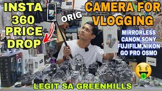 PRESYO ng MIRRORLESS CAMERA CANON FUJIFILM NIKON,ACTION CAM GOPRO INSTA 360 LEGIT sa GREENHILLS