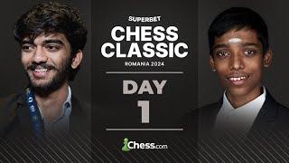 GUKESH IS BACK WITH A BANG! GCT SUPERBET ROMANIA CHESS CLASSIC DAY 1