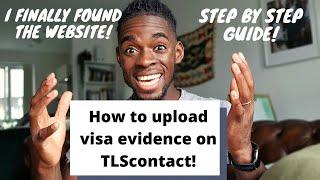 How to Upload Visa Evidence on TlsContact Website