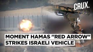 Israeli Armour "Bursts Into Flames" As Hamas Uses Chinese "Red Arrow" In First ATGM Strike In Rafah