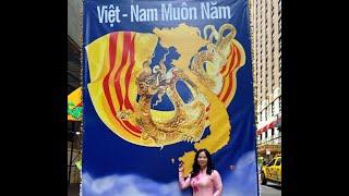 Vietnamese American Cultural Parade in New York City. VACP DHVHQT Diễn Hành Văn Hoá Quốc Tế.