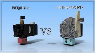 Battle of TOP directsBIQU H2 vs 50BMG WIND Mellow, Comparison of Direct extruders for 3D Printing 