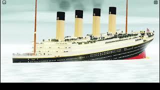 RMS Titanic Sinking in 17 Seconds In Tiny Sailors World.(PART 1 OF SINKING EVERY HISTORICAL SHIPS)