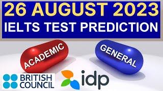 26th August 2023 IELTS Test Prediction By Asad Yaqub