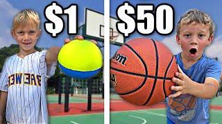 $1 VS $50 BASKETBALLS *Which is better*