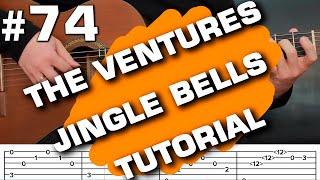 The Ventures (Jingle Bells) acoustic guitar cover tutorial tabs  (guitarclub4you)