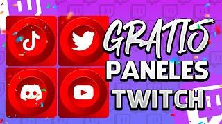  ¡Paneles GRATIS! para tu canal de TWITCH   +  ARCHIVO de DESCARGA GRATIS 