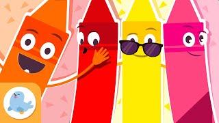 COLORS for Kids 🟨🟥🟧 YELLOW, RED, ORANGE and PINK  Compilation