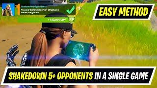 [Solo Match] Easiest method to Shakedown more Opponents in single solo match in Fortnite