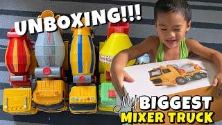 Toy Unboxing: LARGE CONCRETE MIXER TRUCK (Open Water Play) | Pierre’s Adventure