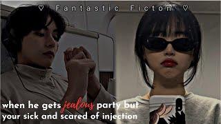 when your doctor husband gets jealous but your sick and scared of injection|injectionff|Kim taehyung