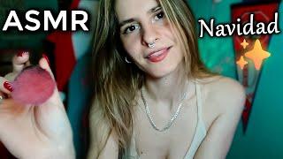 ASMR - Te MAQUILLO  para NAVIDAD  | ASMR ESPAÑOL