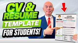 CV and RESUME Templates for STUDENTS with NO EXPERIENCE!