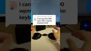 Wow! That's really fast (for a regular keyboard) #charachorder #typing #keyboard