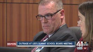 Outrage at Lee’s Summit school board meeting