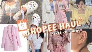 SHOPEE HAUL + FREE VOUCHER!  | Clothing & Accessories | Philippines | PixiePeach 