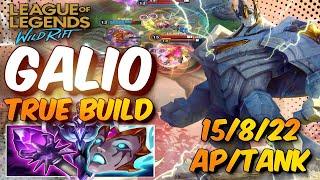 GALIO BEST BUILD AND GUIDE, COMBO IN WILD RIFT | GALIO FULL GAMEPLAY AP/TANK IN WILD RIFT