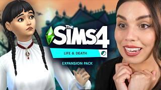 Playing The Sims 4 Life and Death for the first time