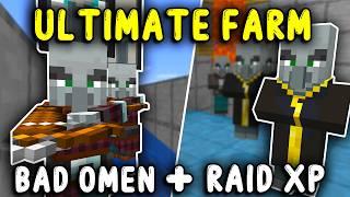 ULTIMATE RAID XP Farm Minecraft Bedrock 1.21!