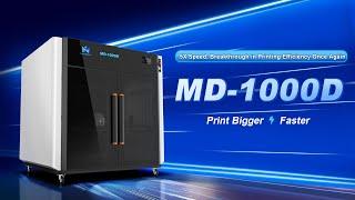 Introducing the New MINGDA MD-1000D: Large Format High-Speed Dual Extruder 3D Printer