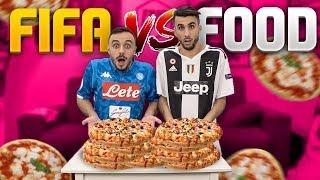  PIZZA CHALLENGE! OHM vs FIUS GAMER | UNA PIZZA OGNI GOAL SUBITO! FIFA 19 VS FOOD