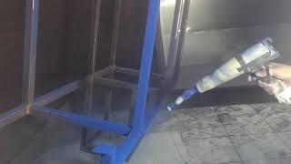 Test Powder coating blue