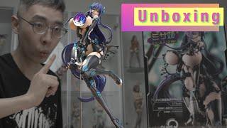 Bigger than we thought! ~ 1/7 Ques Q Misa Spacesuit Anime Figure unboxing