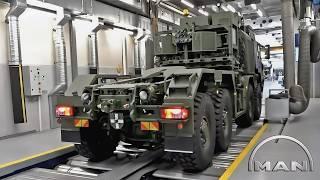 MAN Truck Production, How its made MAN HX81 - military truck factory