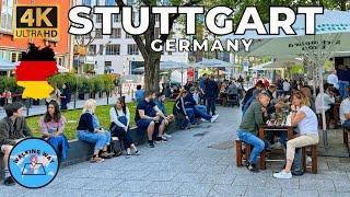 Stuttgart, Germany Walking Tour (Sunny Day) - 4K 60fps with Immersive Sound & Captions