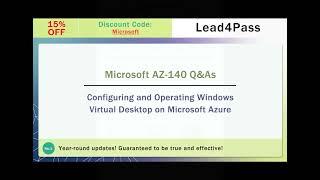 [2022.9] Latest update Lead4Pass AZ-140 dumps actual exam questions and answers