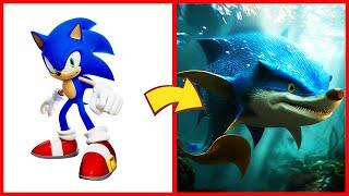 SONIC the Hedgehog ALL CHARACTERS as FISH 2024