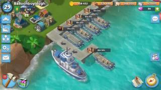 boom beach hero hut level up 5 hour!!