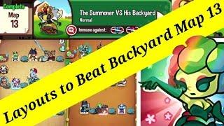 Layouts to Beat New Summoner Vs His Backyard Map | Map 13 Layout | Summoner's Greed