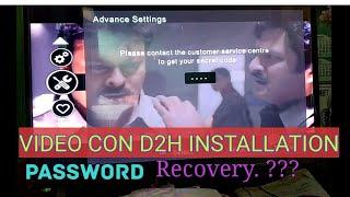Videocon d2h installation pin recovery