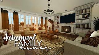 Bloxburg: Autumnal Family House 522k | PART 2 | No Large Plot | Realistic House Build