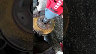 Craftsman V20 Impact Wrench destroys rusty axle nut with it's brushed motor