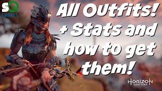 Horizon: Zero Dawn All outfits with stats and how to obtain them plus 360 degree reference video!