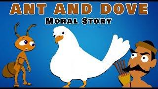 The Ant and The Dove Story | English Moral Stories For Kids & Children