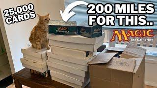 I Drove 200 Miles For This 25,000 Card Magic The Gathering Collection!