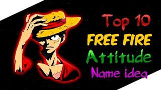 Top 10 Dangerous Name For Free Fire 2022 | Unique Name for FreeFire | Top 10 Attitude Names FreeFire