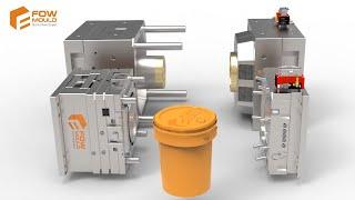 India's Most Popular Bucket With Lid Mold Revealed#bucketmold #bucketlid #mold