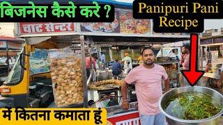 Panipuri Sell Karke Kitna Kamata Hu Main ? पानीपुरी का पानी कैसे बनाए . #panipuripanirecipe