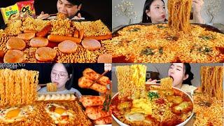 Spicy Noodles Mukbang Challenge ️||  Satisfying ,Ultimate Eating Compilation