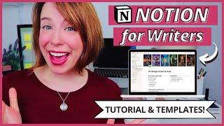 Notion Tutorial for Writers + FREE Templates | fave writing tool for productivity, outlining + more