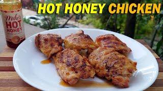 GRILLED HOT HONEY CHICKEN | Roasted Chicken Thighs on the Weber Q Grill