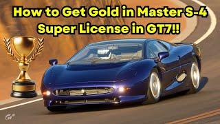 Getting Gold in Master S-4 Super License in Gran Turismo 7 (Time Attack Tips & Tricks)