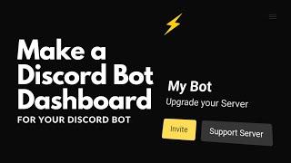 Make a DISCORD BOT DASHBOARD without Coding. #discord #replit